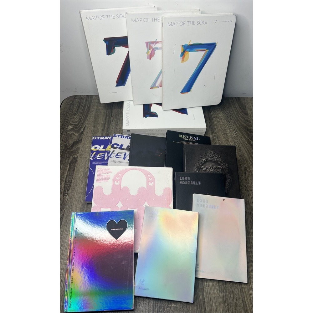 KPOP Photobook CD DVD Poster Box Sets Postcards Huge Lot Straykids BTS Treasure